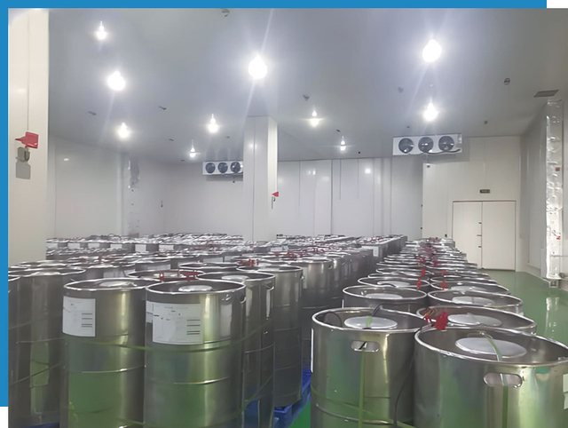 cold storage for storing chemicals